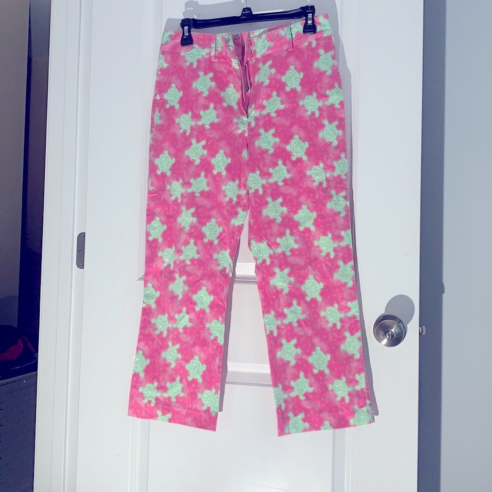 Lilly Pulitzer wide leg pants.